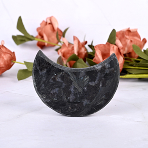 Pierre de guérison artisanale sculptée en forme de lune, style Feng Shui, en cristal naturel, prix de gros, pour la décoration intérieure - Product Image 3