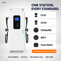 Hub de recharge rapide DC pour véhicules électriques 240 kW, double pistolet, bande LED lumineuse, écran 7 pouces, Ethernet, 4G, carte RFID, hub de recharge intelligent pour voitures électriques
