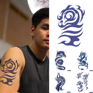 2 Semaines Fashion Factory <span class=keywords><strong>Ebay</strong></span> Vente à Chaud Autocollant de <span class=keywords><strong>Tatouage</strong></span> Temporaire Imperméable Noir Autocollant de <span class=keywords><strong>Tatouage</strong></span> Totem Tribal - Product Image 1