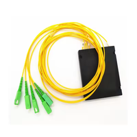 Best 1x4 SC UPC/APC ABS Box PLC Optical Splitter Single Mode Fiber Optic Splitter 1x4 Plc Fiber Optic Splitters