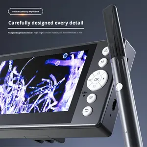 Новинка: Профессиональный отоскоп с HD-экраном 1080P, камерой 3,5 мм, Wi-Fi, для осмотра ушной раковины, носа и полости рта, 6 светодиодов, для домашнего использования - Product Image 6