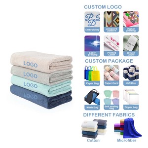 Set de 2 Toallas de Ducha de Forro Polar de Coral de Microfibra Súper Suaves, Multicolor y de Secado Fácil, Técnica no Tejida, Venta al por Mayor - Product Image 5