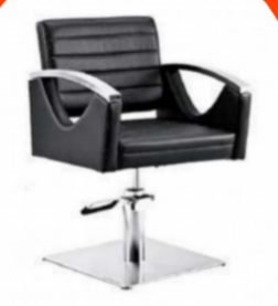 Silla de peluquería estilo salón, silla de peluquería de acero inoxidable, mobiliario de salón de belleza, silla de barbero moderna negra, silla de estilismo hidráulica para salón - Product Image 2