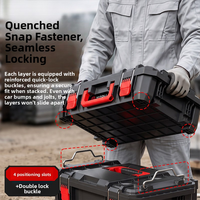 Boîte de rangement modulaire empilable avec poignée télescopique, grande, à trois niveaux, mobile, résistante à la poussière, pour installation sur porte ou fenêtre