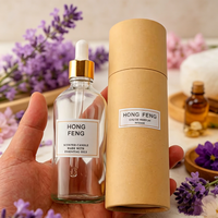 Flacon de sérum pour soins de la peau personnalisé 10ml 15ml 30ml 1oz 2oz 100ml, flacon compte-gouttes en verre vide rose givré, bleu mat, blanc mat avec boîte