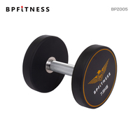 Vente en gros, équipement de gymnastique, Fitness, personnalisation, poids gratuits, équipement de gymnastique, Fitness, uréthane noir, ensemble d'haltères ronds