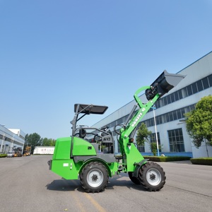 Mini Backhoe <strong>Loader</strong> <strong>4</strong> Wheel Drive High Speed Indoor Tool Carrier with Telescopic <strong>Bucket</strong> - Product Image 4