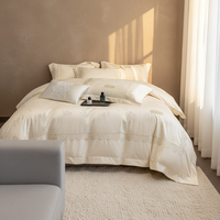 Parure de lit de luxe en pur coton 240 fils, qualité supérieure, fibres longues, sans danger pour bébé, vente en gros