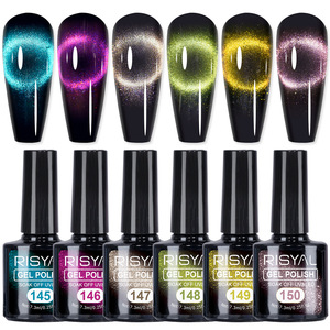 ยาทาเล็บเจล Cat Eye UV ขนาด 7.3 มล. ปลอดสารพิษ พร้อมเอฟเฟกต์แม่เหล็ก ใช้กับหลอดไฟ LED สำหรับทำเล็บมือแบบมืออาชีพ ชุดอุปกรณ์ทำเล็บ - Product Image 1