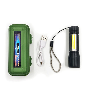 LED Mini Flashlight USB Rechargeable High Beam Side Light Portable Torch for Home Hiking Outdoor Use - Product Image 1