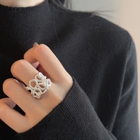 Bague ouverte torsadée serpent, nouvelle mode chinoise, personnalité simple, réglable, bijoux pour femme, cadeau pour usage quotidien