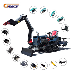 Motoculteur multifonctionnel, cultivateur rotatif, mini-tracteurs, moteur diesel, petit tracteur à quatre roues motrices, 35 CV, 55 CV, tracteur à chenilles - Product Image 1