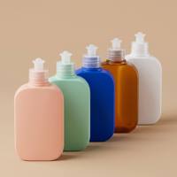 Bouteilles carrées pour après-shampoing en HDPE 100% avec bouchon poussoir, couleurs personnalisées, 90ml-500ml, pour produits de soins personnels