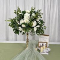 Boule de fleurs artificielles en soie de haute qualité, style verdoyant, couleurs chaudes, pour centre de table de mariage, décoration de table, vente en gros
