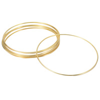 Cercle floral en métal doré pour macramé, idéal pour la décoration de mariage DIY et les créations murales en macramé pour attrape-rêves faits main