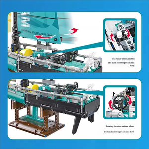 JIESTAR 58123 675 Piezas Serie Navegación Clase Océano 65 Buque <span class=keywords><strong>de</strong></span> Vela Modelo <span class=keywords><strong>de</strong></span> Bloques <span class=keywords><strong>de</strong></span> Construcción Juguete Educativo Regalo Festivo - Product Image 4