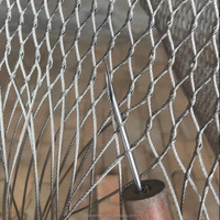 Maille de câble en acier inoxydable flexible de type embout, câble en acier inoxydable SS316 avec embouts en diamant