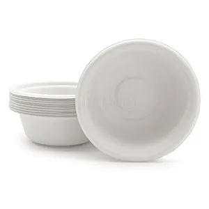 定制一次性食品包装盒容器沙拉碗甘蔗渣纸碗带盖