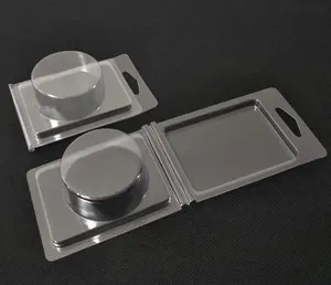 定制双蛤壳透明PVC宠物铰链吸塑包装外壳