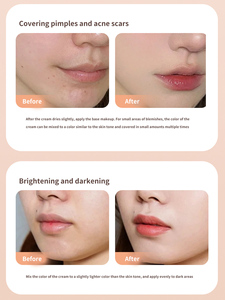 Kakashow Couvrant les cernes et les cicatrices d'acné Correcteur liquide portant du maquillage Base lisse Correcteur imperméable - Product Image 6