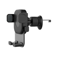 Support de téléphone pour voiture, fixation automatique, support universel pour téléphone portable, pour grille d'aération de voiture, tableau de bord, accessoires intérieurs de voiture