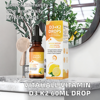 Complément alimentaire de haute qualité à usage quotidien, 1 goutte de liquide oral, vitamine D3+K2, durée de conservation de 24 mois, améliore la densité osseuse, renforce le système immunitaire