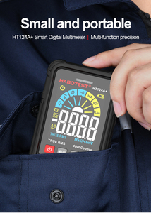 HABOTEST HT124A+ เครื่องทดสอบไฟฟ้ากระแสสลับและกระแสตรงแบบพกพาอัจฉริยะ ระดับมืออาชีพ วัดค่า True RMS ความแม่นยำ 0.5% - Product Image 5