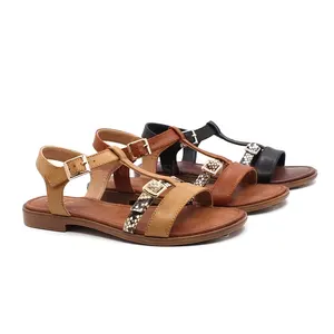 RMC hot selling ladies sandals flat simple women shoes