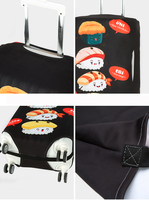 Travelsky personnalisé en gros polyester élastique valise housse de protection résistant à l'eau Spandex voyage housse de bagage