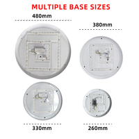 Plafonnier LED rond moderne en métal, réglable, à montage en surface, haute luminosité, IP33, pour la maison et le bureau