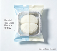 Sachet d'emballage personnalisé en PET/PE à scellage central thermoscellable et résistant à l'humidité pour gâteaux de lune et pâtisseries à la peau de neige
