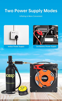 Compresseur de remplissage d'air portable DIDEEP de haute qualité pour ensemble de plongée monté sur véhicule, compatibilité 110V/220V/12V, pression maximale 4500 PSI
