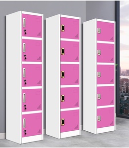 Armoire de rangement en acier à 6 portes / Casier métallique à 6 niveaux / Armoire à 6 compartiments - Product Image 6