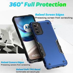 Estuche de armadura de PC TPU a prueba de golpes de colores contrastantes para <span class=keywords><strong>Moto</strong></span> G42 Stylus 5G 2023 G5G 2022 Estuche protector para teléfonos móviles - Product Image 4