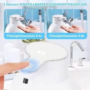 Distributeur automatique de savon à capteur 450 ml, mains libres, en plastique, alimenté par USB, pour cuisine et salle de bain - Product Image 4