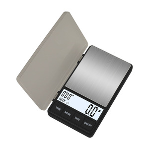 Mini báscula de café digital portátil de 1 kg para viajes con función de temporizador, pesa en gramos y quilates - Product Image 3