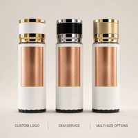 Flacon de parfum vide de luxe doré 250 ml, atomiseur rechargeable avec design orné arabe, flacon en verre personnalisé avec logo en gros