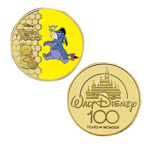 5 Monete d'Oro Commemorative dell'Orso <span class=keywords><strong>Winnie</strong></span> l'Orso, Placcate in Oro 24K, Regali <span class=keywords><strong>da</strong></span> Collezione - Product Image 4