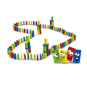 Hot Selling Kids Onderwijs Spel Speelgoed Plastic Domino Speelgoed Bouwstenen Set Onderwijs Speelgoed Voor Kinderen