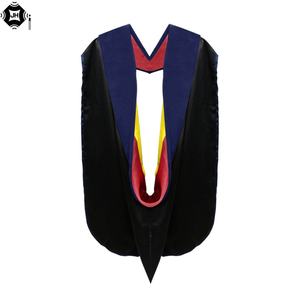 Capas de Graduación de <span class=keywords><strong>Doctorado</strong></span> de Alta Calidad Personalizadas de Fábrica OEM con Terciopelo de Lujo, Venta al por Mayor - Product Image 5
