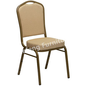 Chaises de banquet populaires pour les salles de réception commerciales, bleu marine, couronne dorée, chaises de banquet de seconde main en vente - Product Image 2