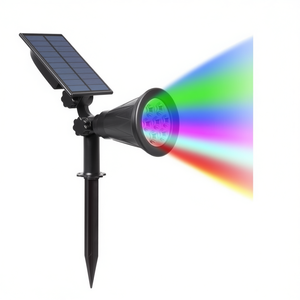 Lámpara Solar de Jardín, Foco LED con Cambio de Color, Iluminación para Caminos Exteriores - Product Image 2