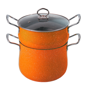 Batterie de cuisine best-seller : Ensemble de casseroles à <span class=keywords><strong>couscous</strong></span> double paroi antiadhésives de 18-24 cm avec cuiseur vapeur en bambou et couvercle en verre - Product Image 6