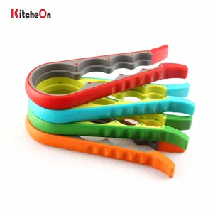 Latest New Multi Functional Container Bottle Lid Can Jar Opener with Slip Resistant Grip