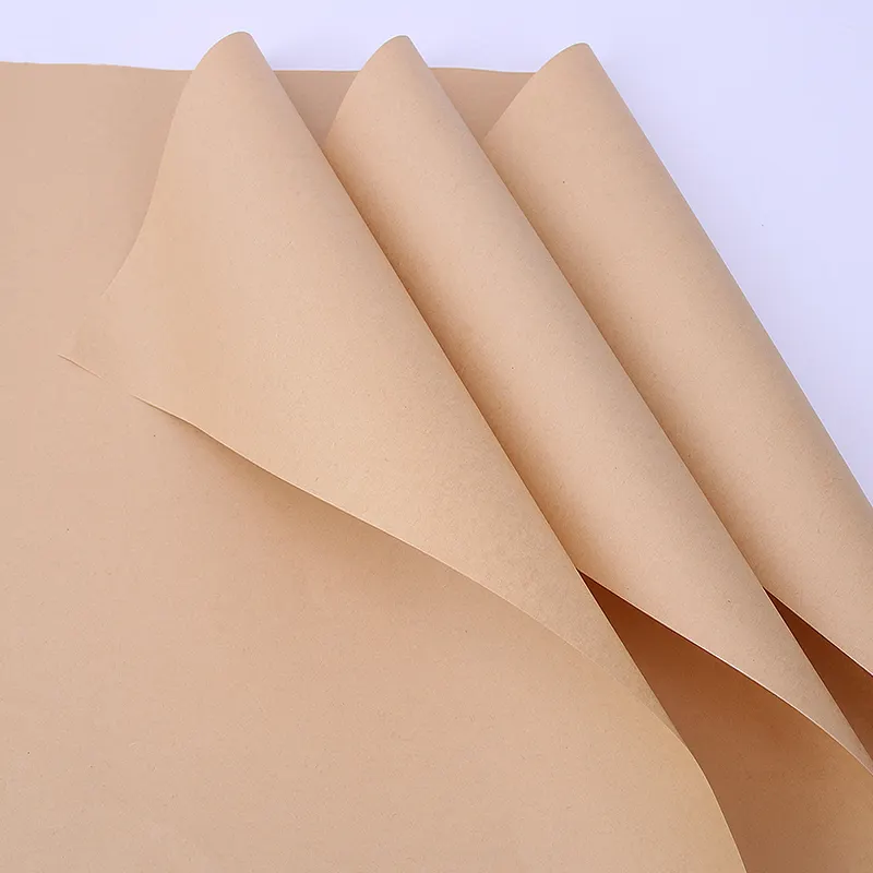 Huanxuan — rouleau en papier Kraft brun, papier d'emballage cadeau, pochette pour fleur