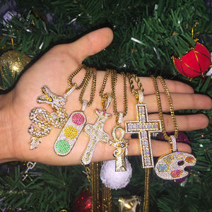 2020 di <span class=keywords><strong>Miss</strong></span> Gioielli con Diamanti Ghiacciato Fuori Rock Mens Placcato Oro Hip Hop Anello - Product Image 4