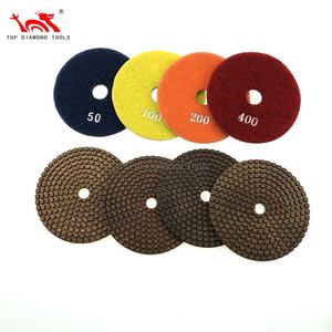 קוטר 3 אינץ 'קשר היברידי ליטוש רפידות ליטוש רטוב או יבש ליטוש רצפת אבן טרצו בטון - Product Image 4