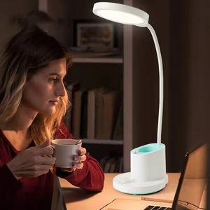 Lámpara de Escritorio LED Moderna, Recargable, Portátil, con Luz Nocturna y Porta Lápices, Cuidado para la Vista - Product Image 3