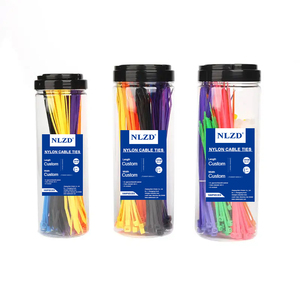 Bridas de nailon 66 personalizadas, 100 uds/PKT, bridas con cremallera autoblocantes de colores, envoltura de plástico de 200/300mm para objetos grandes y pesados - Product Image 6