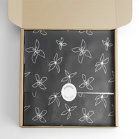 Papier d'emballage cadeau imprimé avec logo personnalisé, papier d'emballage en soie, papier d'emballage cadeau couleur pleine, papier d'emballage cadeau pour la Saint-Valentin